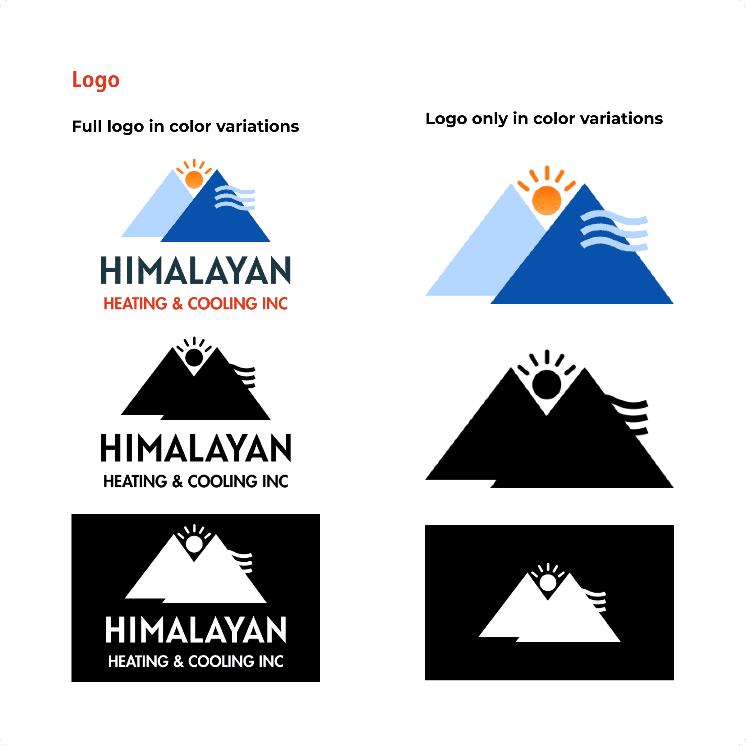 Himalayan heating cooling inc logo showcase